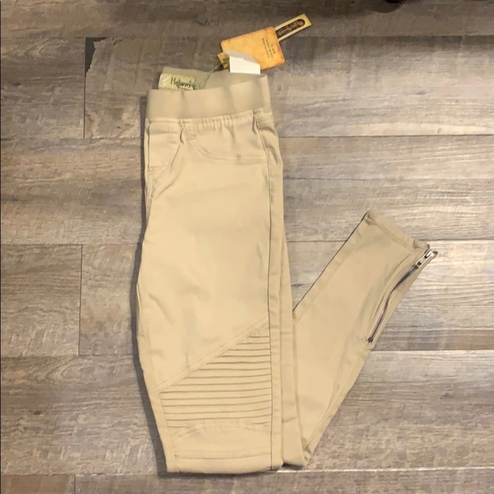 Khaki Moto Jeggings